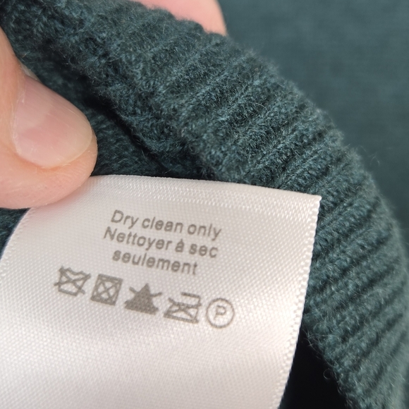 Veronica Beard Womens Sz M Jerrel All Cashmere Pull Over Tank  Pine Sleeveless - Picture 9 of 9